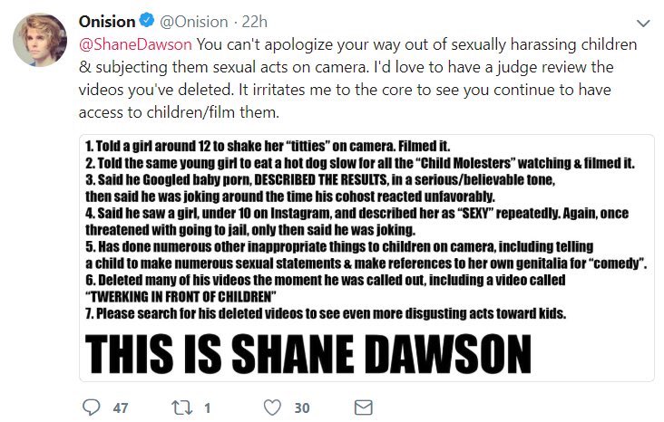 ONISION WAS RIGHT Don’t get me wrong, fuck Onision he can rot in hell but- ...