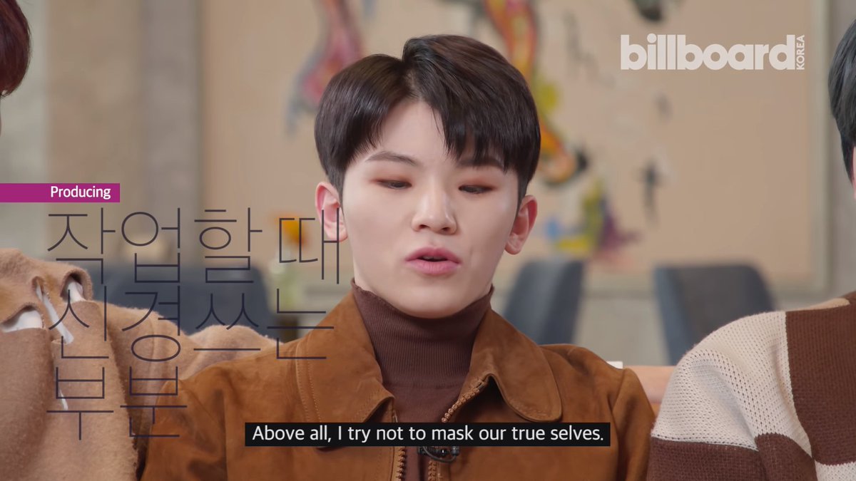 Woozi's producing is not about being trendy or mainstream, but being able to express what they truly feel. And in a industry where competition for listeners are though, I admire him so much for that.  @pledis_17