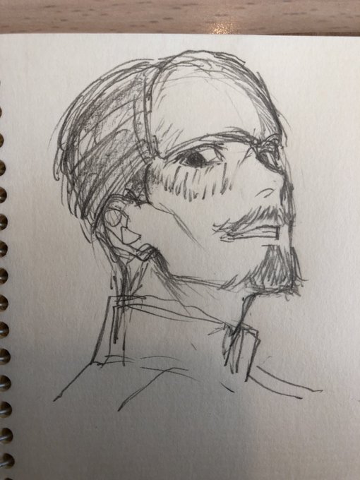 つるみん。
描いてるうちに尾形より鶴見中尉の方がイケメン顔な気がしてきた。 