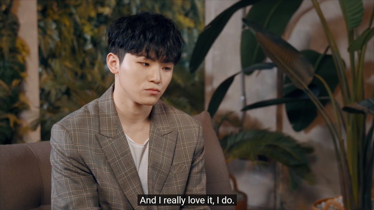 I'll never stop talking about the way he smiled at the end when he said that he really loves what he is doing.  @pledis_17
