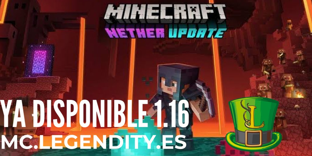 LegendityES's tweet image. 📢 ¡ATENCIÓN! Servidor Survival, con Faction, Bosses, Ciudades, Nether 1.16 y End Propio!

&amp;gt;&amp;gt; Survival 1.16 (NUEVO NETHER) 😱
&amp;gt;&amp;gt; Prisión NO-OP 👮
&amp;gt;&amp;gt; Destruye el NEXO con TORNEOS

Descuento en Rangos: tienda.legendity.es
IP: mc.legendity.es ¿A qué estás esperando? ⏰