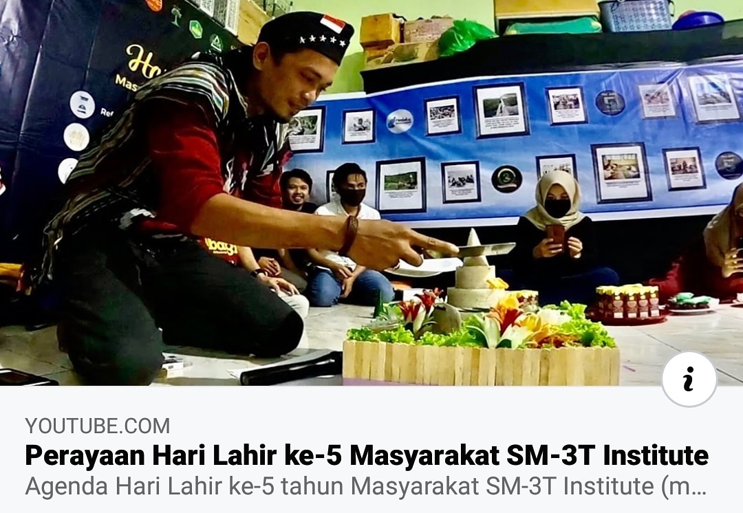 Perayaan Hari Lahir ke-5 Masyarakat SM-3T Institute
Agenda Hari Lahir ke-5 Masyarakat SM-3T Institute (msi)
youtu.be/x5PBJNQ19uQ
#DedikasiTulusSM3T
#PPGMewujudkanGuruProfesional 
#AlumniPPGSM3TBersinergiMengabdi 
#MasyarakatSM3TIndonesia 
#JURNALISMEmsi
#HarlaH5msi