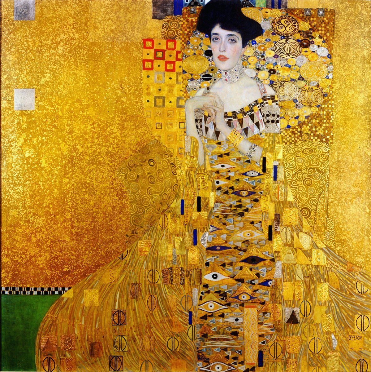 🇦🇹 Kustav Klimp. Portrait of Adele Bloch-Bauer I is Gustav Klimt’s final grandiose, intricate creation of his ‘golden phase’.