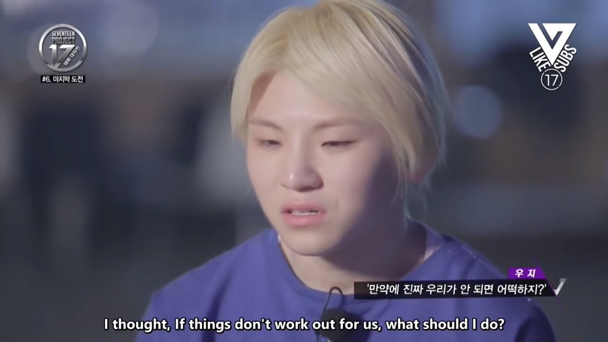 Woozi, thank you for not giving up.  @pledis_17