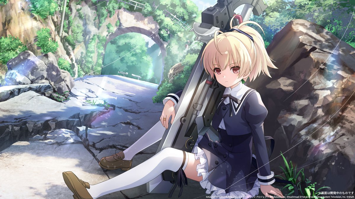 アサルトリリィ Last Bullet 4.5周年 複製原画 鶴紗＆梅／アサルト