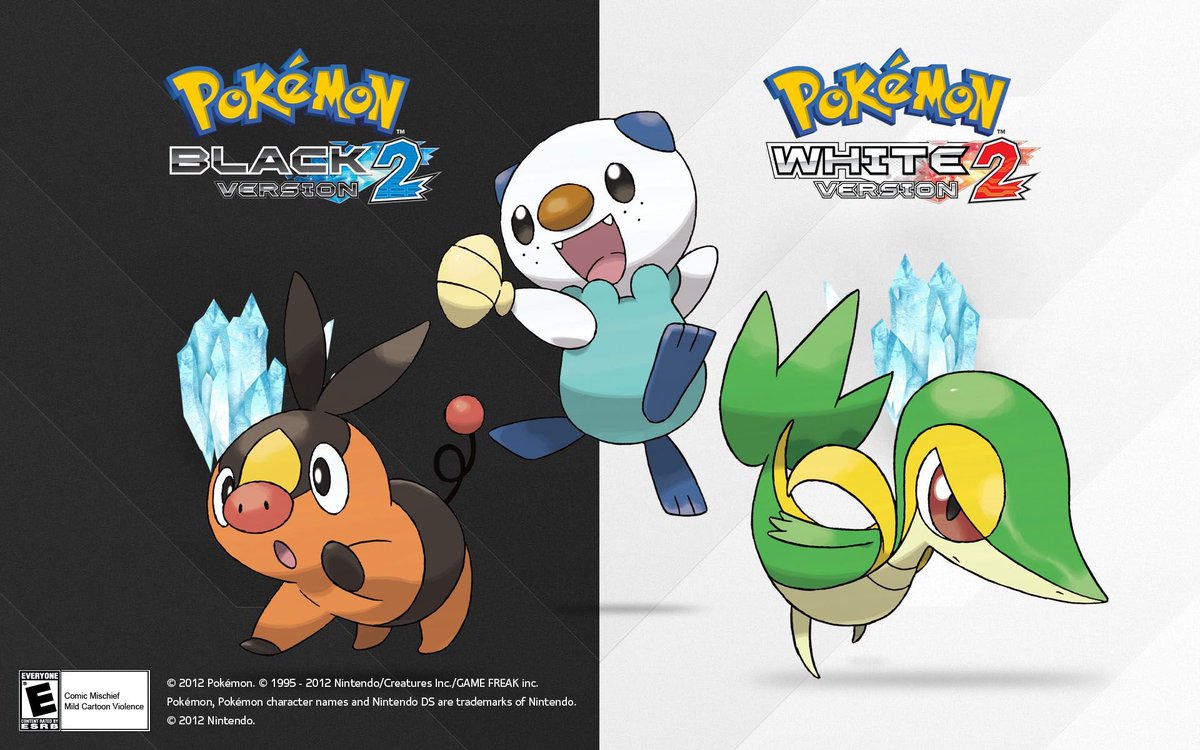Starter Sprite Differences Between Pokemon Black/White and Pokemon Black 2/ White 2 : r/PokemonBlackandWhite