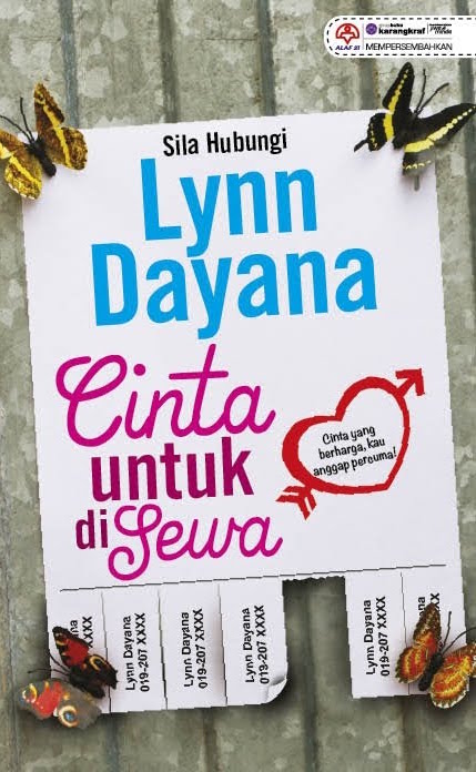  #KLBaca Day 68 - Cinta Untuk Disewa by Lynn DayanaCatchy title, and thank God, not cliche. Lynn has always had a humour side in her writing that was not too lame nor ridiculous. She's probably the only writer I know who makes romance and comedy work with just the right balance.