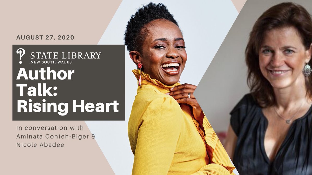 MaternalAminata's tweet photo. We are thrilled to announce our CEO and Founder @ContehBiger will be part of a special online event with the #StateLibraryofNSW discussing her memoir '#RisingHeart' with literary critic @NicoleAbadee on August 27.
Register here: https://t.co/rhSkwYJMr0 https://t.co/uL7Ziyr1M5