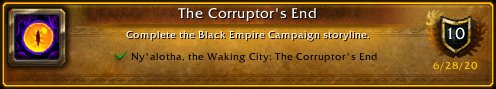ieatspamburgers's tweet photo. I just earned the [The Corruptor's End] Achievement! #Warcraft - #Thirdwinter #fourthwinter https://t.co/AqKGW3LrGU