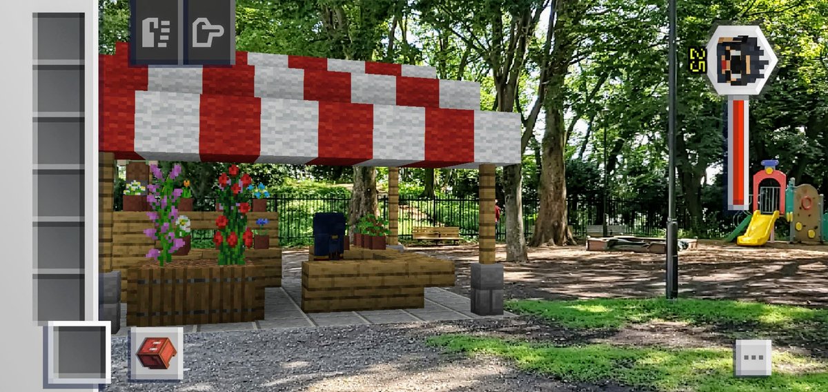 R246 على تويتر 公園にできたお花屋さん マイクラ建築コンテスト Minecraftjapan Minecraftearth マインクラフトアース マイクラアース