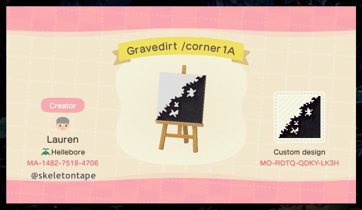 skeletontape's tweet photo. 💀Gravedirt Path💀

Inspired by the amazing work of @Denim2_mori , I give you 𝖙𝖍𝖊 𝖕𝖆𝖙𝖍 𝖇𝖚𝖙 𝖌𝖔𝖙𝖍

25 tiles to choose from:
🖤9 standard tiles
🖤4 alternate corners
🖤2 dirt patches
🖤2 single width paths
🖤4 end caps
🖤4 alternate centers (featuring: skulls!) https://t.co/ncGdAtqr6p