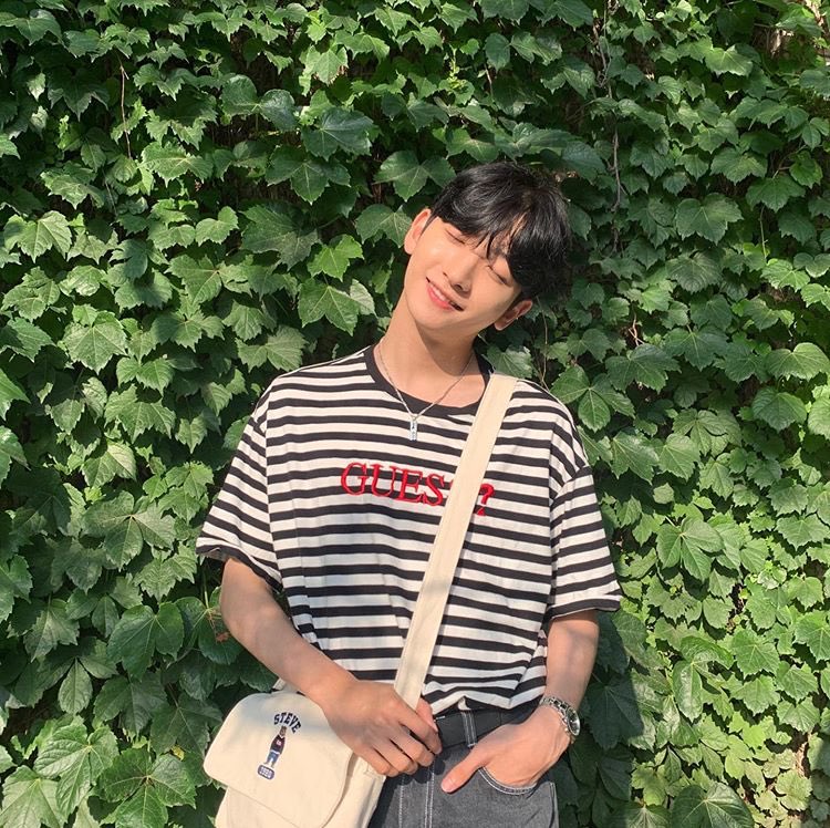day 47: eunki seems to really love nature. but also eunki w that frog filter ,, 