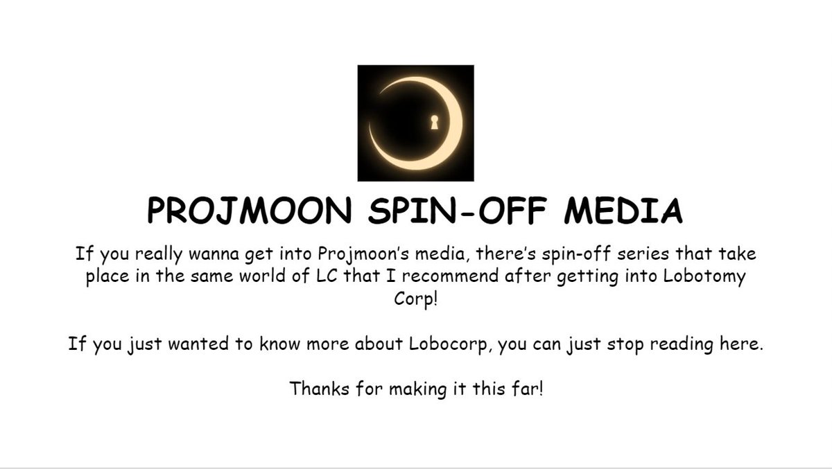 hiii a lot of people over the past few months have asked me what the hell is lobotomy corporation and library of ruina... ...so ive created a quick presentation about it that nobody asked for(A THREAD)