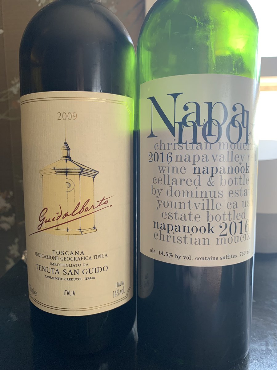 AffordCollector's tweet photo. #SecondLabel #SundayWine #SocialWine #wine #LaDamedeMontrose #Matriarch #Bond #Napanook #guidalberto #collinadellavalle @NapaVintners @DrinkBordeaux #BackyardWine Sunday evening wine social featuring second label wines. La Dame & Matriarch were the groups favorites. https://t.co/BiVvtfmEbk