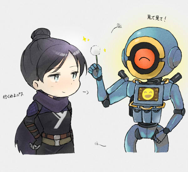 つづや A Twitter Apex パスファインダーとレイス Apexlegends Apex エーペックス エーペックスレジェンズ Apexlegendsfanart Apexイラスト