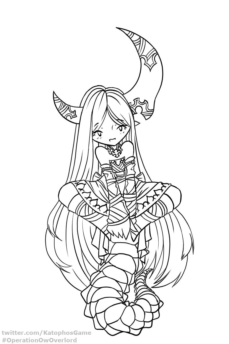 Katophos's tweet photo. More #Katophos #PlotWars waifu card art done. #OperationOwOverlord https://t.co/ryO3IKyjgu