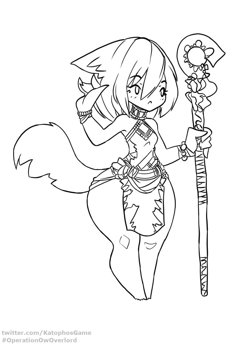 Katophos's tweet photo. More #Katophos #PlotWars waifu card art done. #OperationOwOverlord https://t.co/ryO3IKyjgu