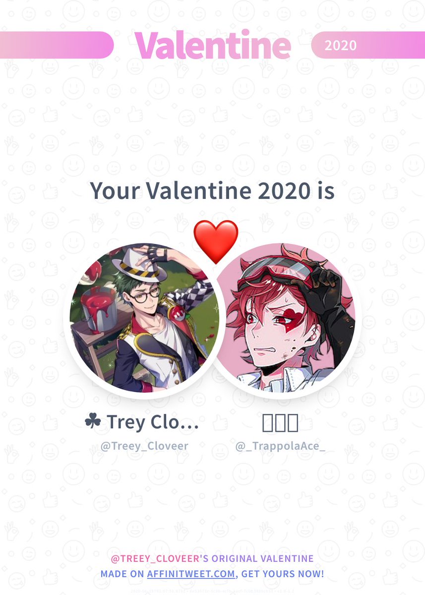 Treey_Cloveer's tweet photo. #Affinitweet Valentine
This year you're mine _TrappolaAce_! ❤️
And you, whom will be yours?
via https://t.co/EsGqALzadY https://t.co/nNMlgvEwn1