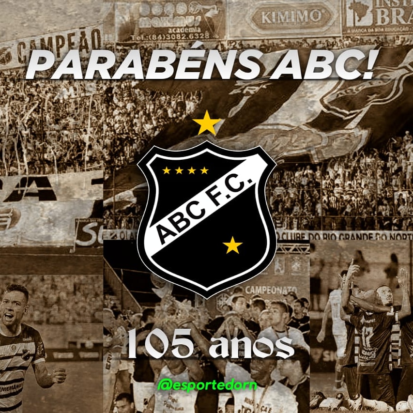 esportedorn's tweet photo. Neste dia 29 de Junho, parabenizamos o ABC Futebol Clube(@ABCFC ) pelos seus 105 anos de fundação no futebol do Rio Grande do Norte 👏👏👏⚽⚽⚽ . https://t.co/ygjMA9Bd9U