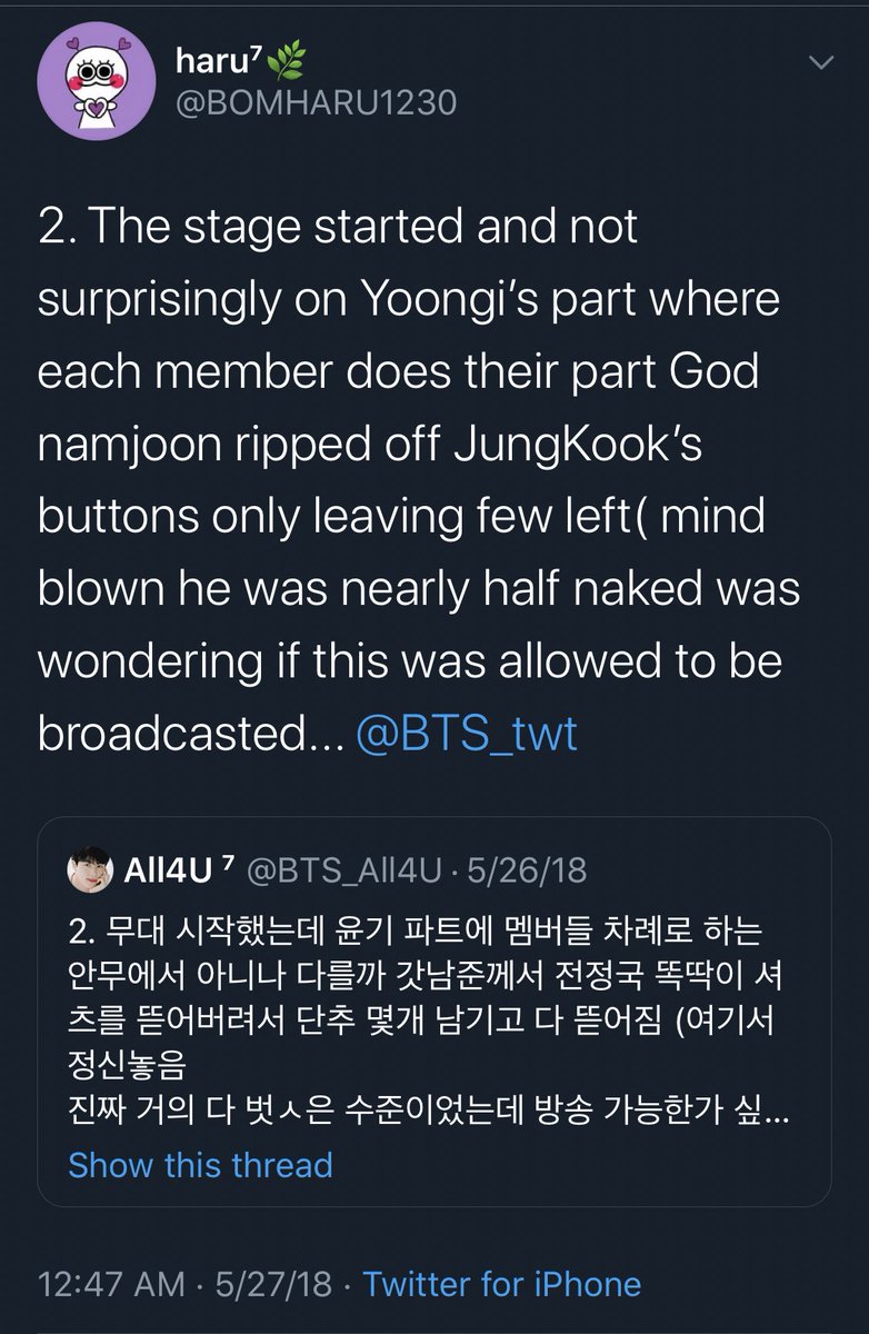 I had to go find the entire story thread by an ARMY about it that had us all losing our minds and laughing our asses off “God Namjoon”  @BTS_twt rly had so much fun that day too