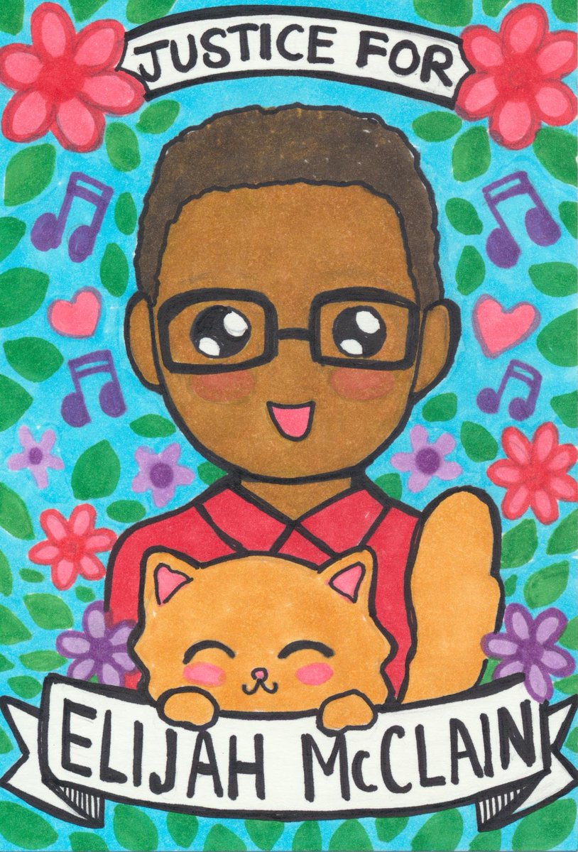 linglingmer's tweet photo. I wanted to draw this to honor Elijah McClain ❤️ This beautiful human was a true gem 💎 Rest in Power King 👑🙏
"None of us are free until all of us are free"
✊🏿✨✊🏾✨✊🏽✨✊🏼✨✊🏻
#elijahmcclain #justiceforelijahmcclain #saytheirnamesremembertheirfaces #blacklivesmatter https://t.co/FPYENtlSWM