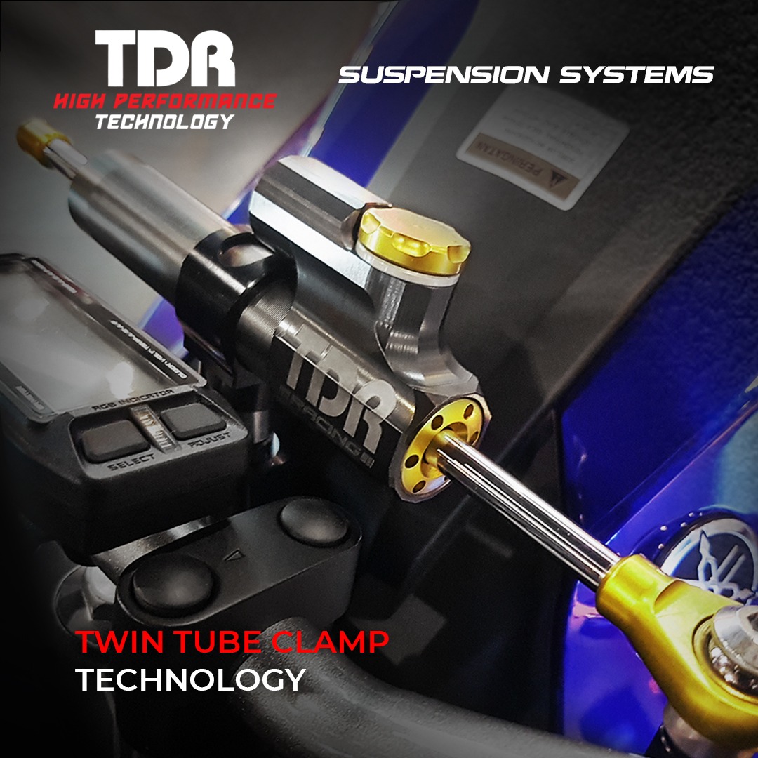 TDR_RACING's tweet photo. TDR High Performance Steering Damper designed with twin tube clamp technology and 24 levels of hardness adjustment to increase handling and riding stability. Suitable for Motorsport and Racing. Order online 👉 https://t.co/RDUegtQ3St
.
#HighPerformanceCompleteSolutions https://t.co/b26f4NetS5