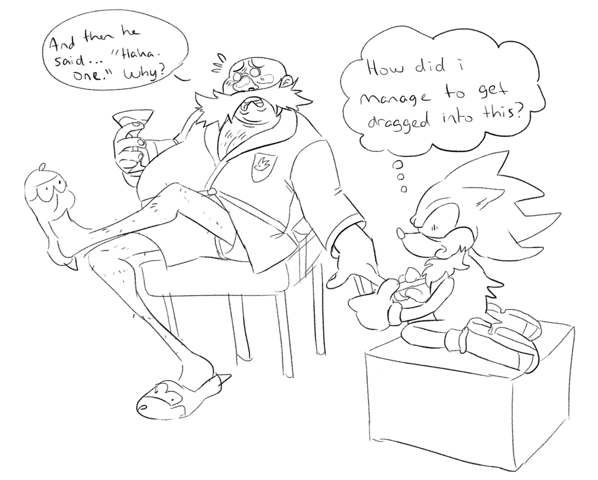heres an old doodle of eggman cos why not 
