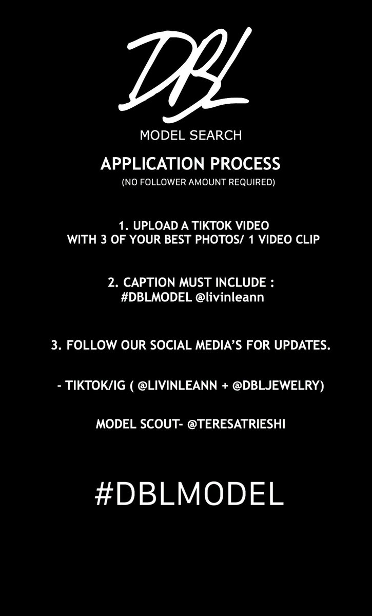 Looking for new models for my jewelry brand! RT if you’re interested. DBL-JEWELRY.COM
