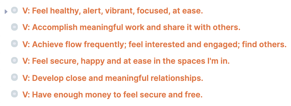 I've been thinking about goals differently recently. More like "intrinsically valuable visions."Thread on how I use  @RoamResearch to track visions/activities/projects/intentions (kind of like  @Complice but I needed stepping stones between goals and intentions). #roamcult