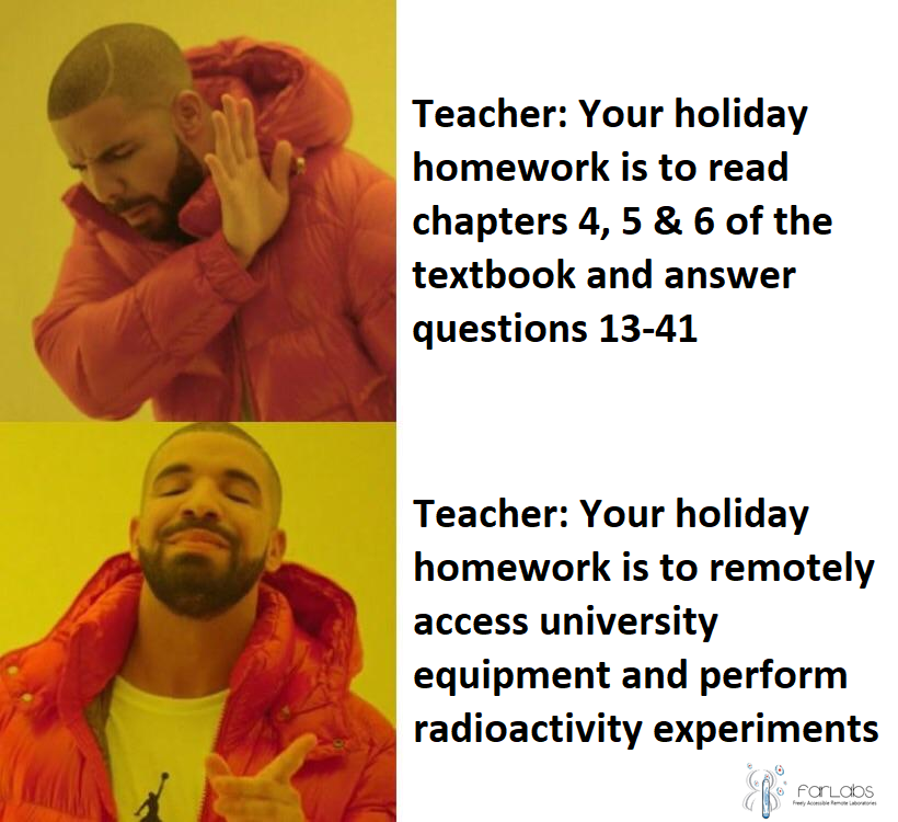 Control live science experiments via your internet web browser this school holidays! 💻💡
#holidayathome #homework #experimental #science #highschool #latrobeuni

Access science experiments at: farlabs.edu.au