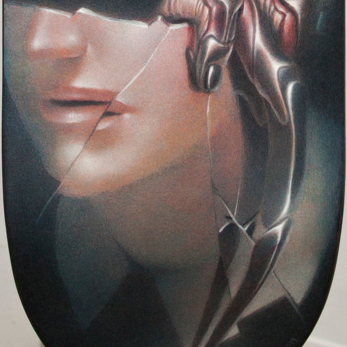 "Untitled" (2017)
Acrylic on Brankdeck (アクリル絵具、ブランクデッキ)
7.75x31.25 inch

#Art #acrylicpainting #skateboarding