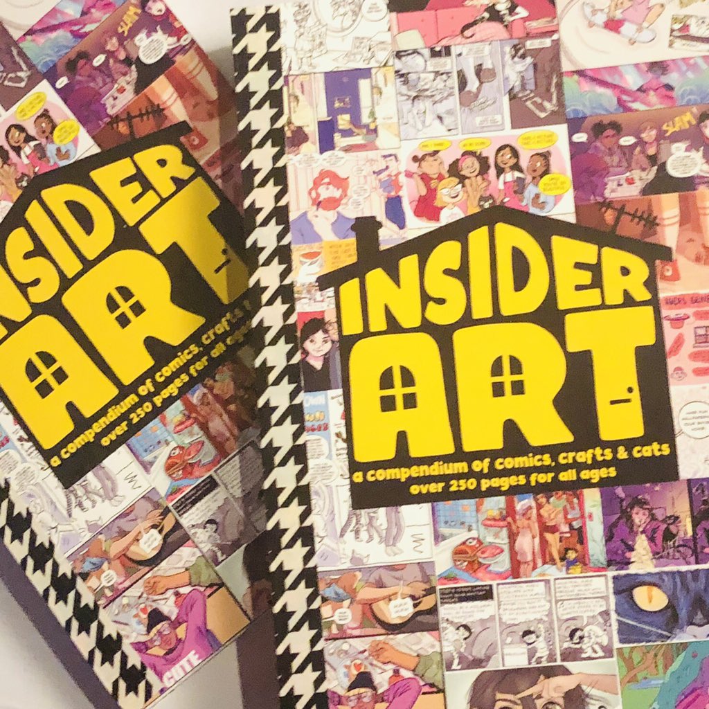 Couldn’t resist printing 2 copies w/homemade binding to see what 270 pages looks like in my hands. All this for $10! gumroad.com/insiderart Massive thx to the 142 creatives from around the world who made it happen! Spread the word! <a href="/ProjectInsider/">InsiderArtProject</a>