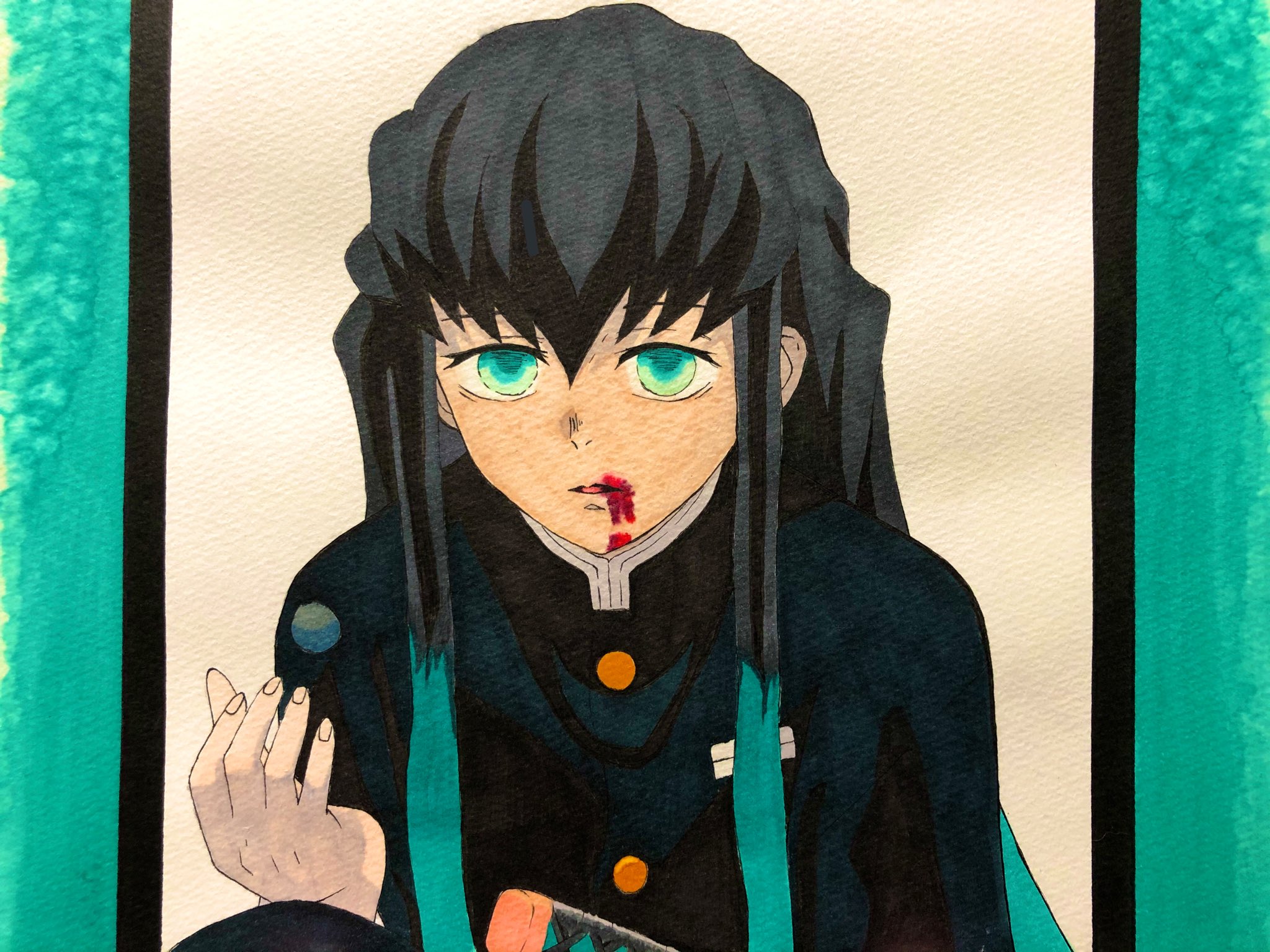 Majimeni 例の時透君です ᯅ 一生懸命描いたのですが最後の最後にペンのインクが出過ぎて吐血してしまいました W うわぁぁぁぁぁぁぁぁぁぁぁぁ W 時透無一郎 鬼滅の刃 鬼滅の刃イラスト 流血注意 T Co D9s1ppjlgo Twitter