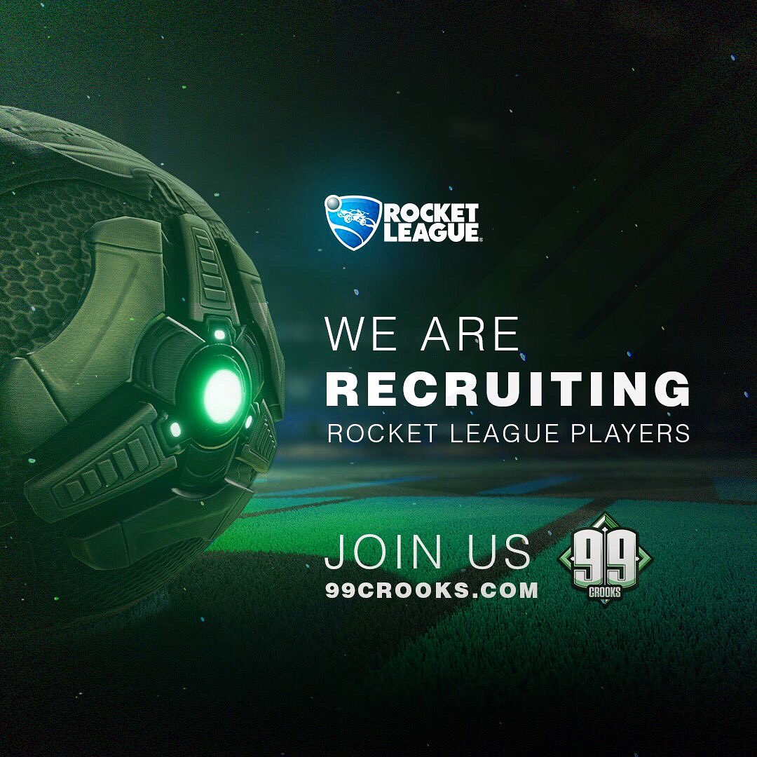 🚨TRY-OUTS 🚨

<a href="/99Crooks/">99Crooks (PINNED)</a> are recruiting:
2 Rocket League Players!! 🔥 
(UK 🇬🇧 / EUR 🇪🇺 Players Only 

DM more info &amp; requirements! 😎
#RocketLeague #Esports #RLEsports #gaming #team #rocketleaguevideos #99Crooks #99C #recruitment