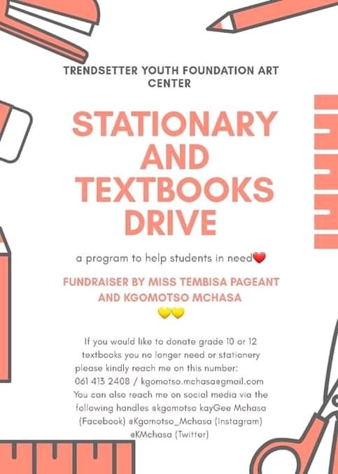 Livingstone090's tweet photo. Hi sis, @dumantando20,pls can u asist my friend with this project she started aftr da burn down of the Comunity Art Centre in Tsakani, Ivory Park. Bt only Library site burn.

Da litle u give,da biger da comunity wil benefit.
 
Pls see al dtails or cal 0614421017 or 0614132408 https://t.co/Y4LE02I52F