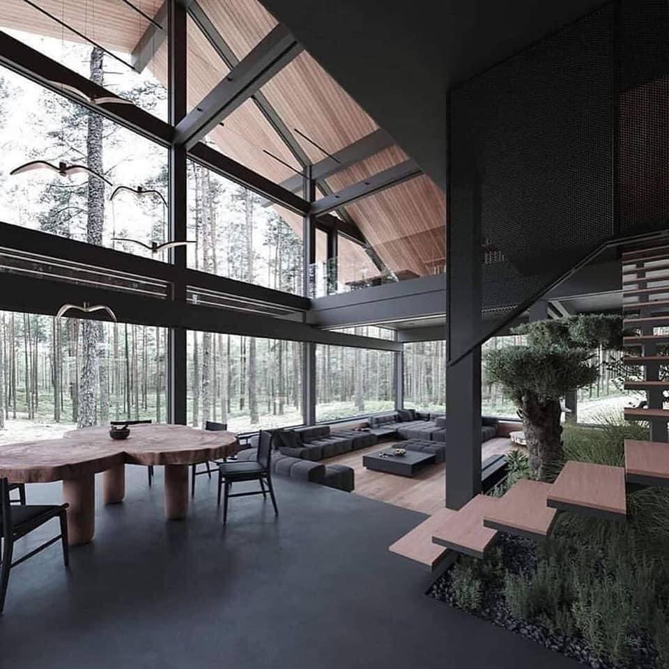 briathephoenix's tweet photo. This is my aesthetic for my dream house because I love the color black THAT much https://t.co/A2wPb8GyGn