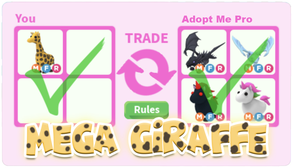 HOW I GOT A *MEGA GIRAFFE* TRADING ONLY LOVE POTIONS in a *RICH VIP* TRADE  SERVER!! Adopt Me Roblox 
