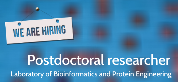 IIMCB_Poland's tweet photo. Laboratory of Bioinformatics and Protein Engineering at #IIMCB offers a position for a 👉 Postdoctoral Researcher
📍 More info: https://t.co/XxUfUjN0qg
📆 Deadline for applications: July 13, 2020.
#JobOffer #NCN #NCS #job #JanuszBujnicki #BujnickiLab #postdoctoral #reasearcher https://t.co/zjutXoG9tl