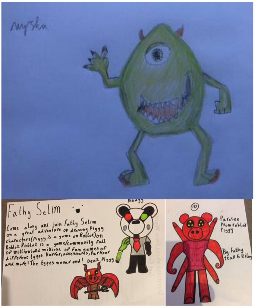 Draw Roblox Piggy Game Characters