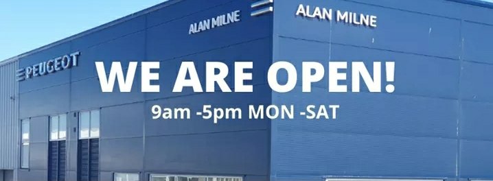 alanmilne_elgin's tweet photo. Our showroom is OPEN from today!  9am - 5pm MON - SAT 
Call 01343 542254 #NewCars #UsedCars #Peugeot #Isuzu #Elgin https://t.co/VKCyjqkasK