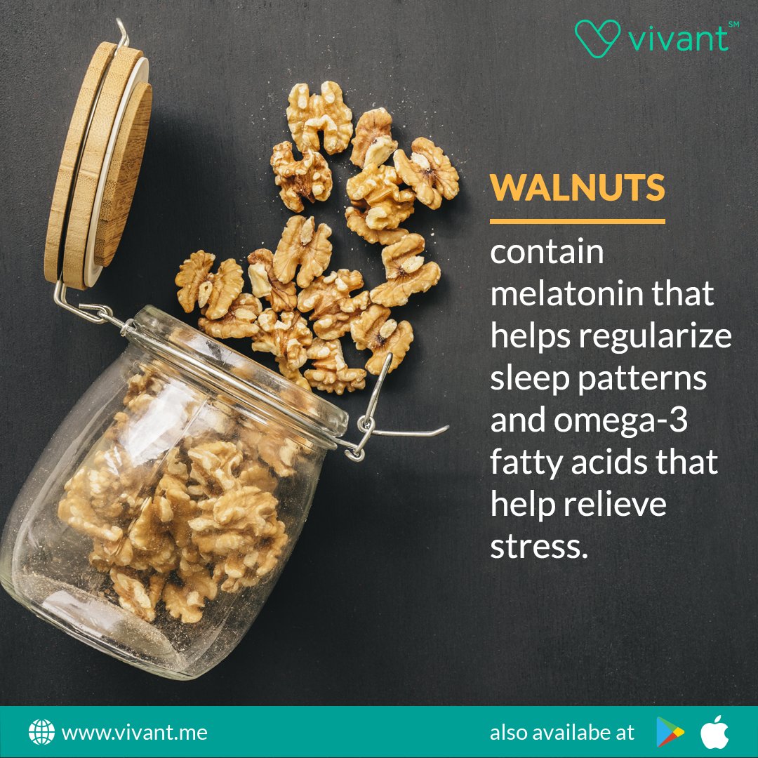 Incorporate walnuts in your regular diet. It not only helps you with good physical health but also calms you down and helps you take care of your mental health.

#vivant #stayhealthy #mentalhealth #lockdown #Covid_19