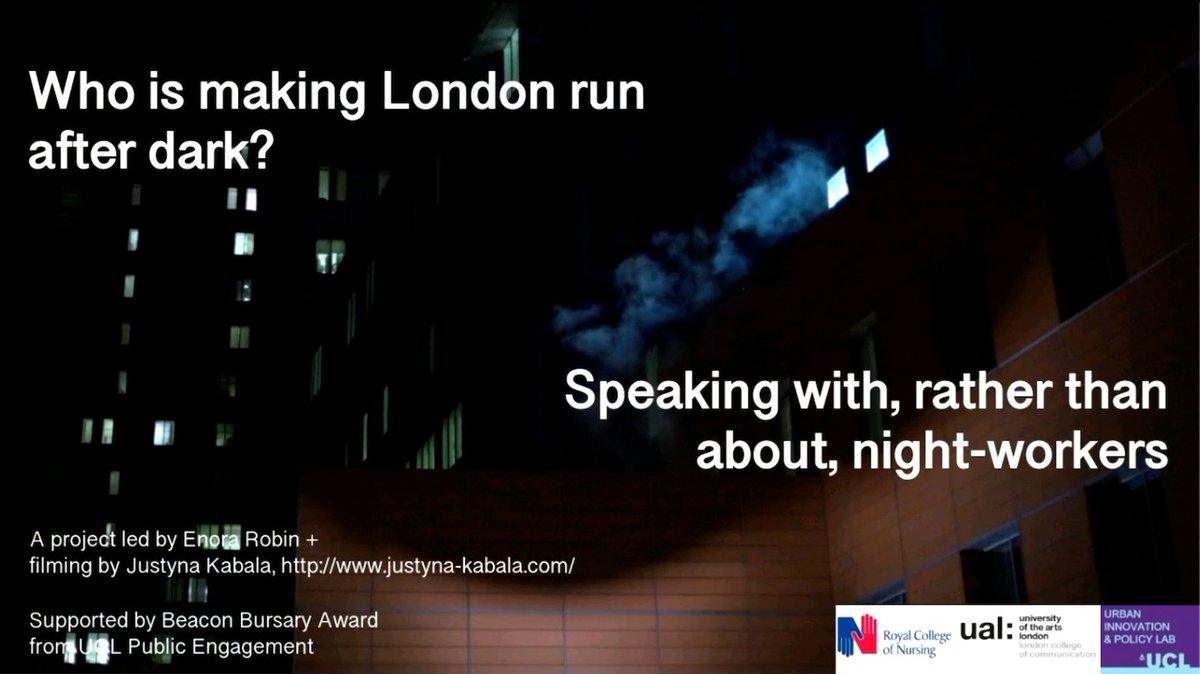 Where do London's night-time workers feature in policy for the night-time economy <a href="/UCLUrbanPolicy/">UCL Urban Innovation & Policy Lab</a> PhD candidate <a href="/EmiliaSmeds/">Emilia Smeds</a> presenting research with @EnoraRobin <a href="/jen_m_mcarthur/">Jen McArthur</a> on mobility justice in London's night-time economy for #NightScenes nightspace.net/uncategorised/…