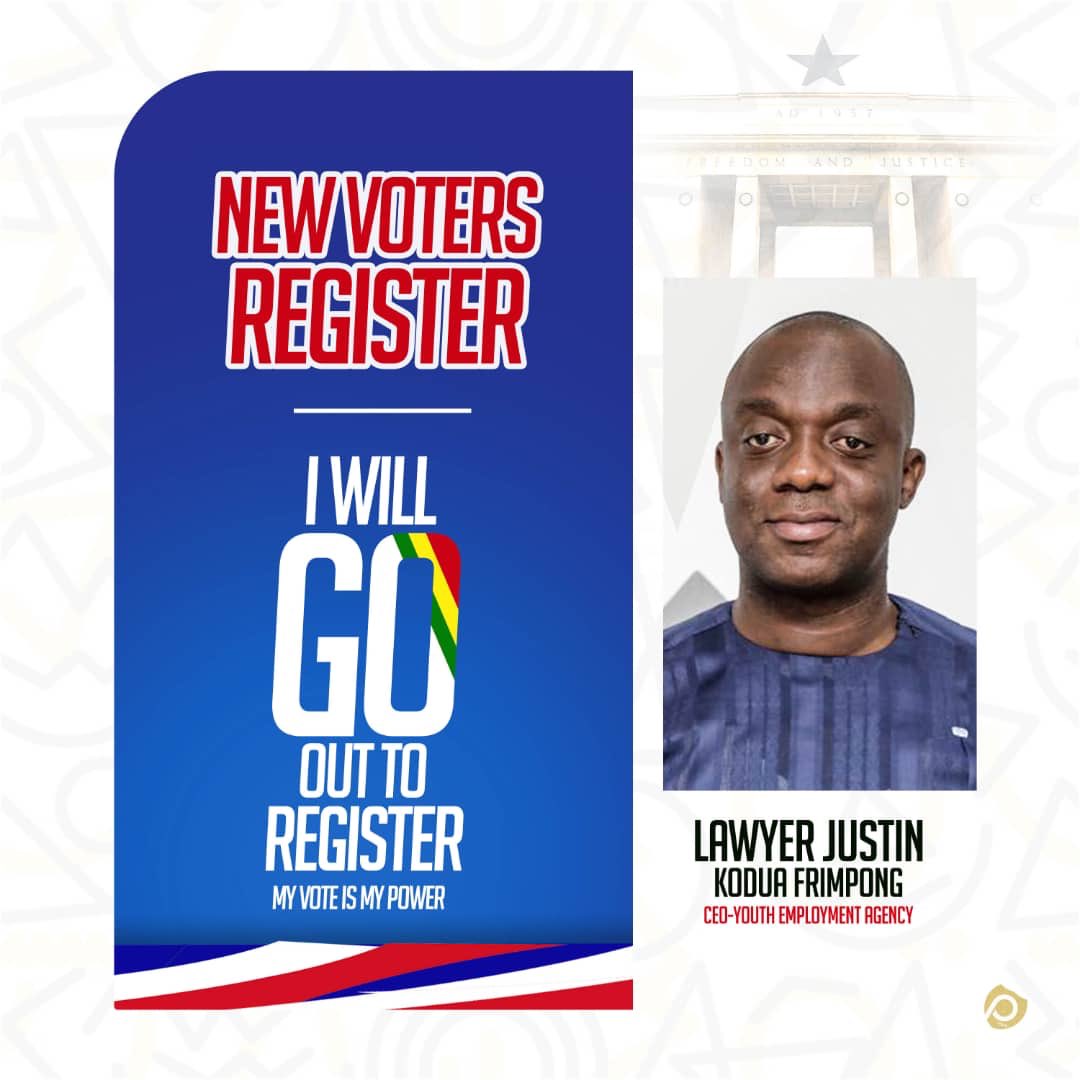 justinkfrimpong's tweet photo. My vote is my power.
#IwillRegisterToVote https://t.co/LL6J4jtVx0