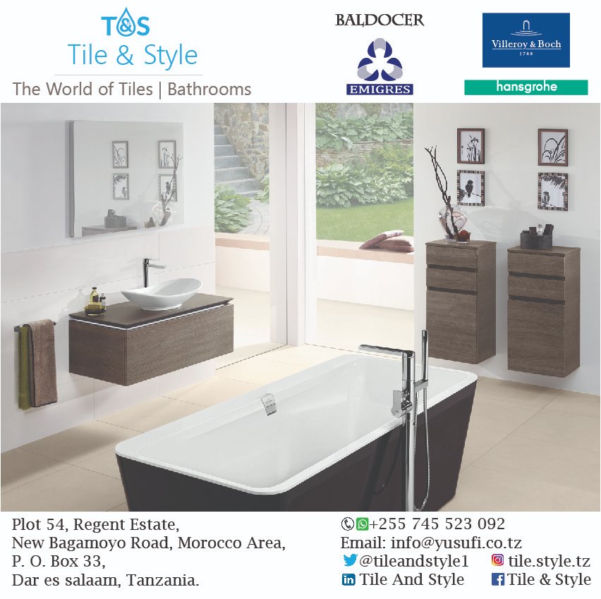PitsonnPepeJr's tweet photo. Wapwa Naomba RT 20 Tu Nipate Vocha Kutoka @tileandstyle1 Pinned Tweet yangu Transform your bathroom with Tiles and Sanitary Ware. #Available at our showroom with the best deals. #tiles #tileshower #tilestyle #tileandstyle #bathroom https://t.co/4QV6lMjSOp
#WapwaTuinuane