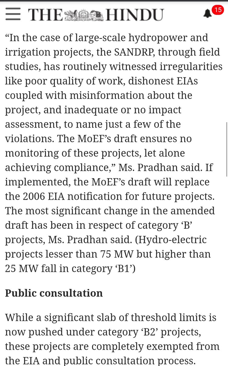 <a href="/moefcc/">MoEF&CC</a> <a href="/htTweets/">Hindustan Times</a> <a href="/PrakashJavdekar/">Prakash Javadekar</a> .<a href="/moefcc/">MoEF&CC</a> What do u mean by simplified? 
Simplified for corporatios?
"Big devt projects"? 
Where is Accountability?
How is this benefiting anyone!We don't have reqd no of ventilators for ppl affected from #COVID! Invest in public health infrastructure! 
thehindu.com/news/states/dr…