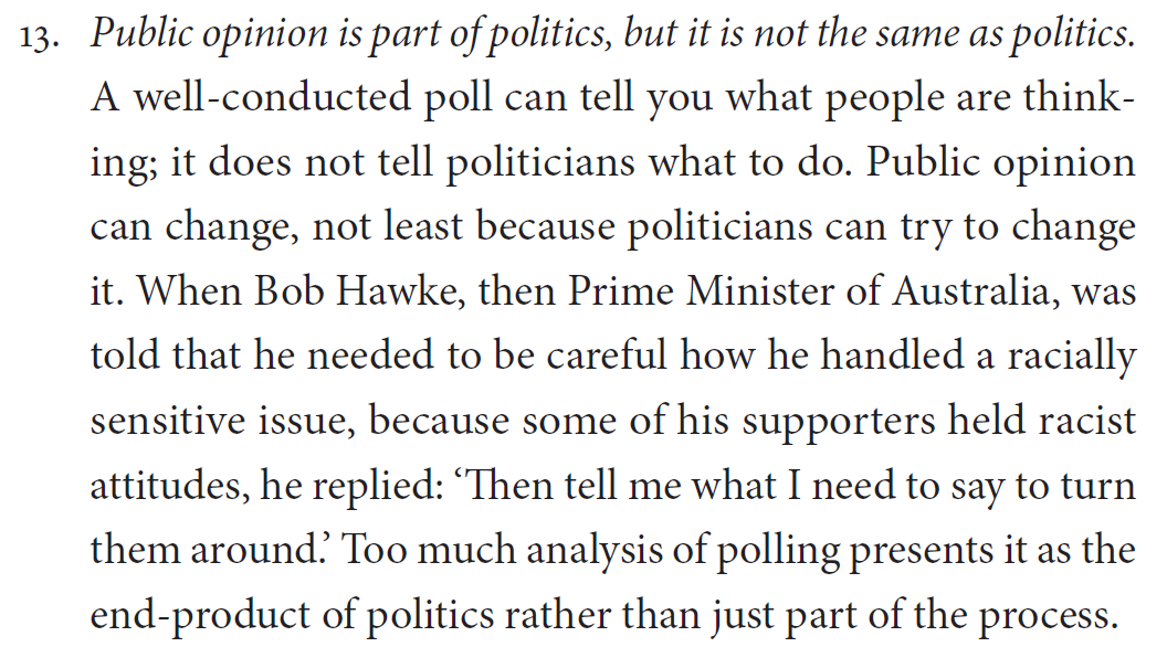 The only charge I reject completely is the one that says that work like this is somehow about telling politicians they have to shift to the right or whatever. As  @robfordmancs and I wrote elsewhere:
