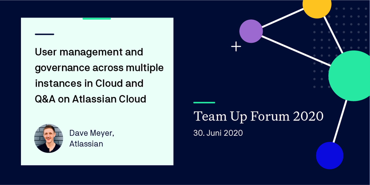 Morgen ist es soweit! Unser virtuelles #Teamupforum2020 zusammen mit <a href="/k15tsoftware/">K15t</a> steht an. Auch Dave Meyer von <a href="/Atlassian/">Atlassian</a> wird einen Vortrag halten. Registriere dich jetzt noch kostenlos und sei dabei. Alles Weitere findest du unter: buff.ly/316lmCW