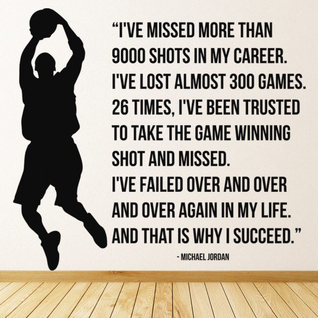 Westhoughton_PE's tweet photo. Mrs Torrance- The sports star that inspires me the most is.... Michael Jordan. Here is a quote from the man himself. #InspirationalWeek #TeamWHS @WesthoughtonHS https://t.co/EoJd21ShKt