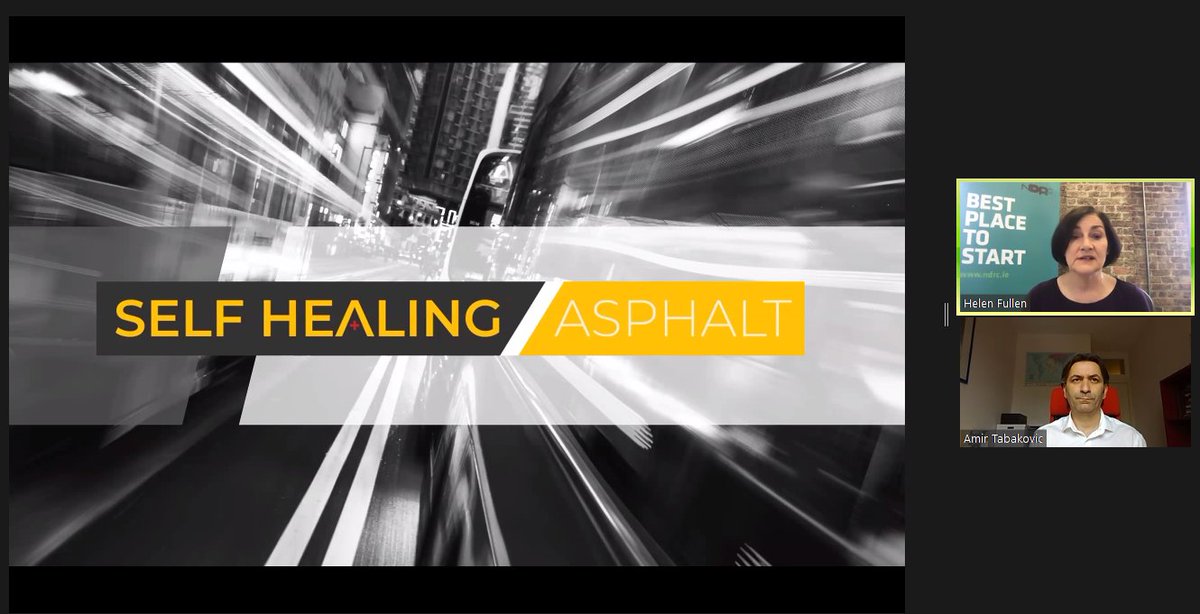 TUDublin_RI's tweet photo. Great presentation on the Innovative Self Healing Asphalt developed & researched with @CRESTDIT @ESHIatTUDUBLIN @WeAreTUDublin supported by @pauljohnmaguire @Hothouse_TUDub @Entirl @KTIconnect from Dr Amir Tabakovic at @NDRC_hq #precommshowcase
#TUDublinHothouse
#WeAreTUDublin https://t.co/U4IV4gZC3l
