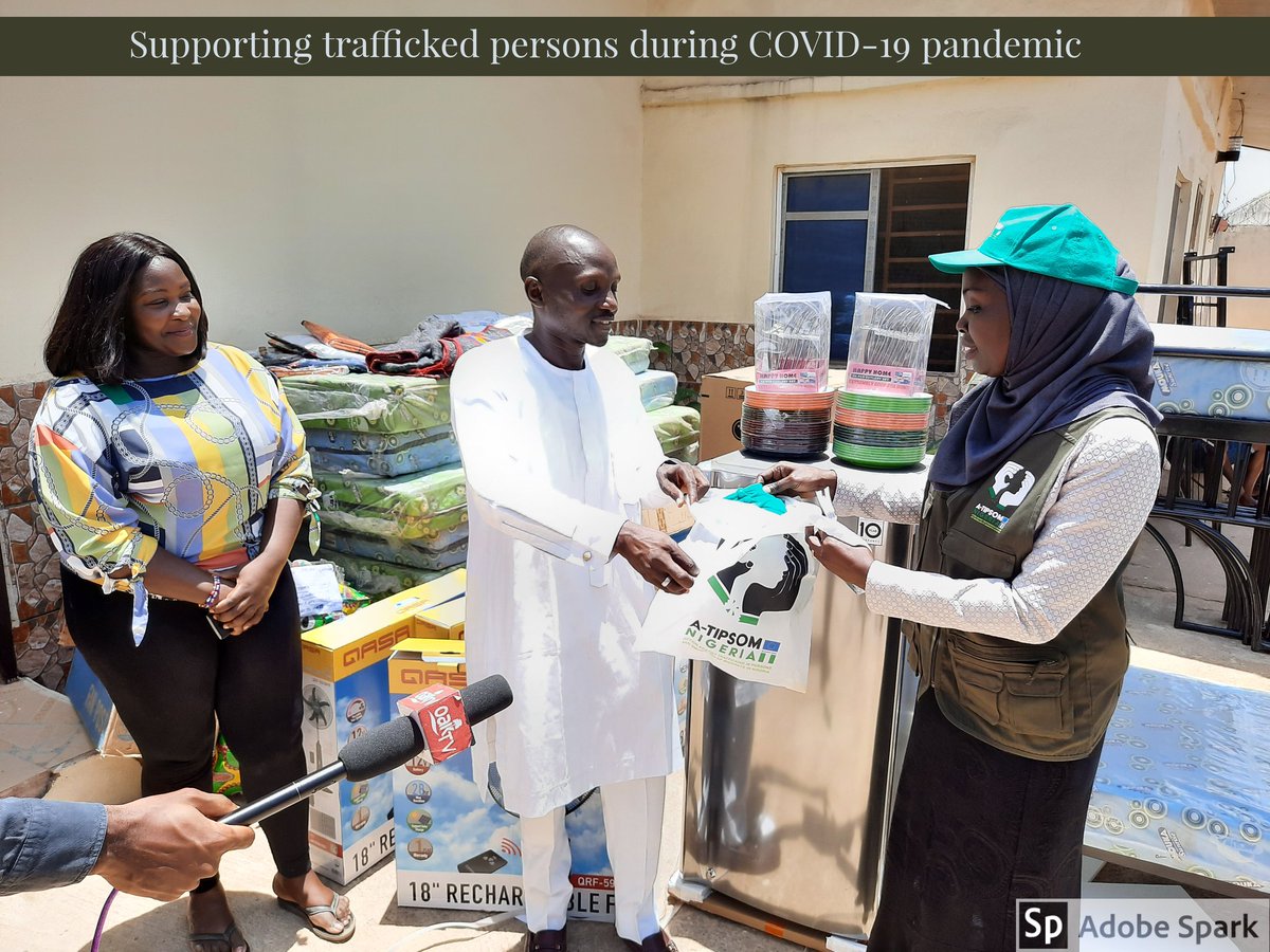 Atipsomnigeria's tweet image. On Tues, 30th June 2020 by 2pm WAT, #ATIPSOM (funded by #EU |implemented by @FIIAPP) will be donating #palliatives to @naptipnigeria &amp;amp; @Nactalnig shelters to support #trafficked persons during this #COVID19 #pandemic.  Join us via facebook.com/atipsomnigeria
